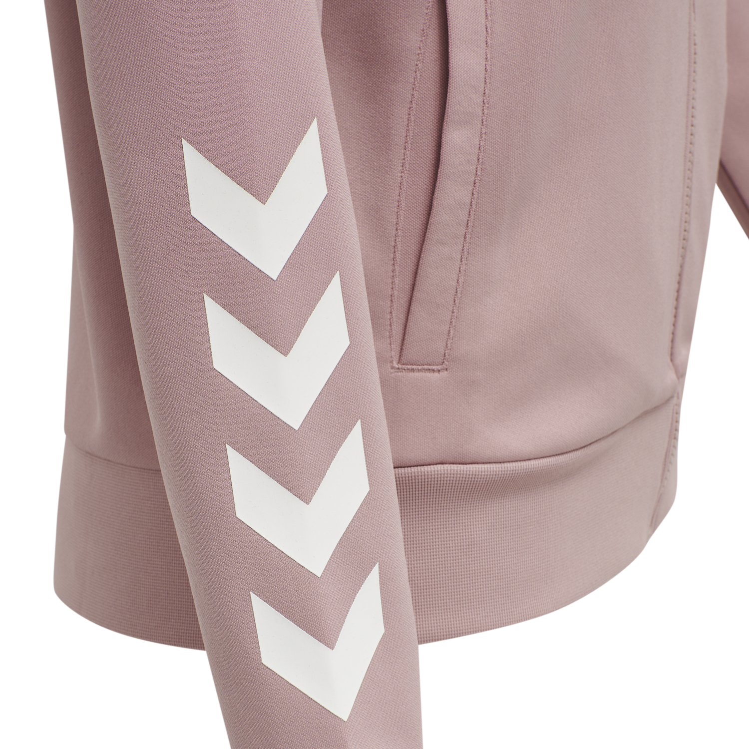 hmlLEGACY POLY WOMAN ZIP JACKET, WOODROSE, packshot