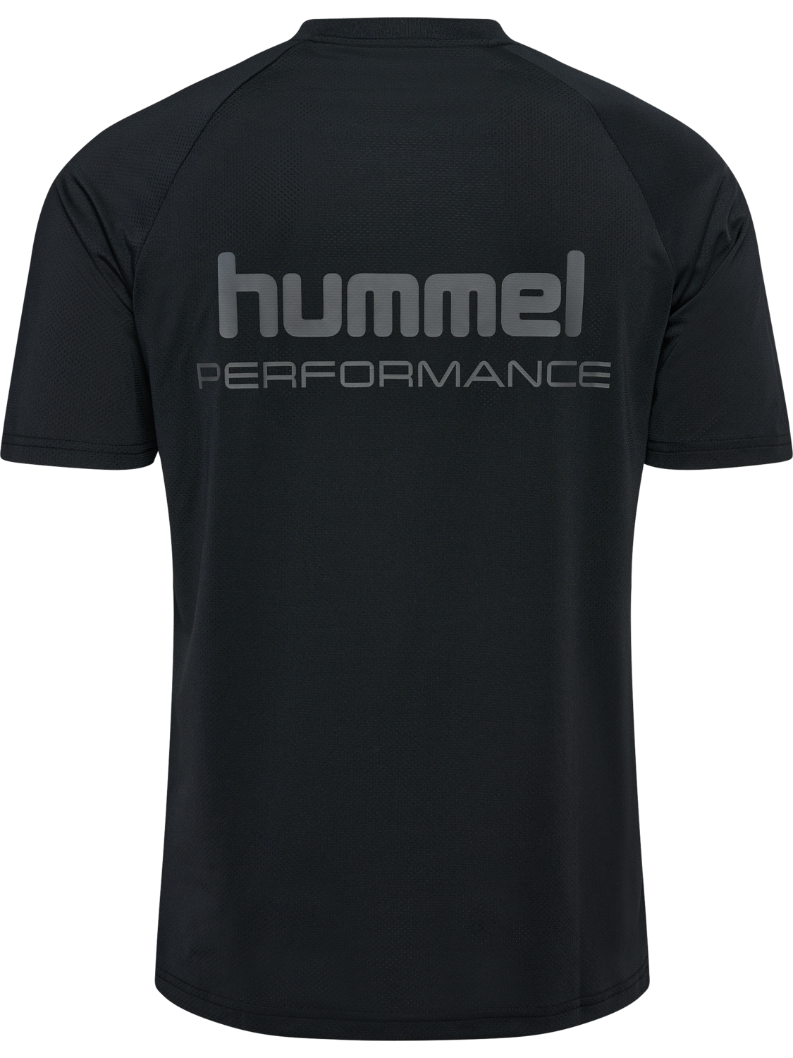 hmlPULSE MESH T-SHIRT S/S, BLACK/EBONY, packshot