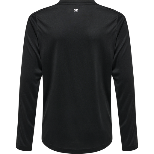 hmlCORE XK POLY JERSEY L/S KIDS, BLACK, packshot