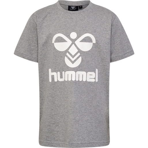 hmlTRES T-SHIRT S/S 2-PK, BLACK IRIS/GREY MELANGE, packshot