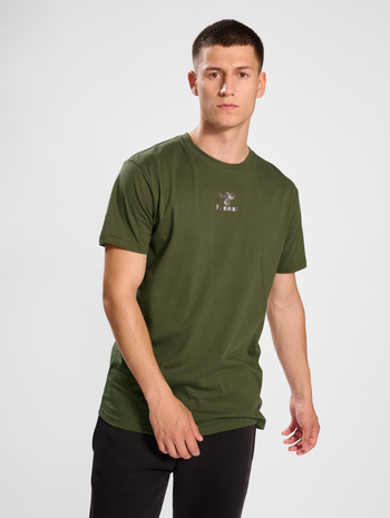 hmlACTIVE BEE CO TEE S/S, OLIVE NIGHT, model