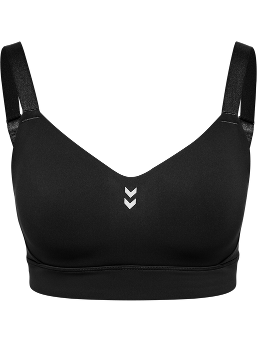 hmlPULSE HIGH SUPPORT BRA, BLACK hmlPULSE HIGH SUPPORT BRA, BLACK, packshot