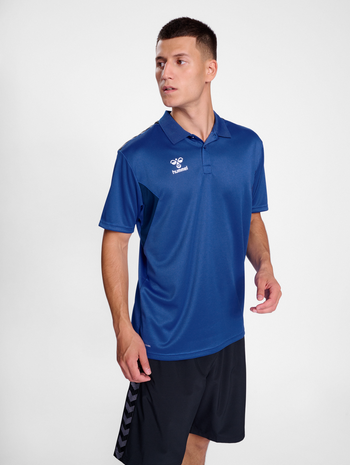 hmlAUTHENTIC FUNCTIONAL POLO, TRUE BLUE, model