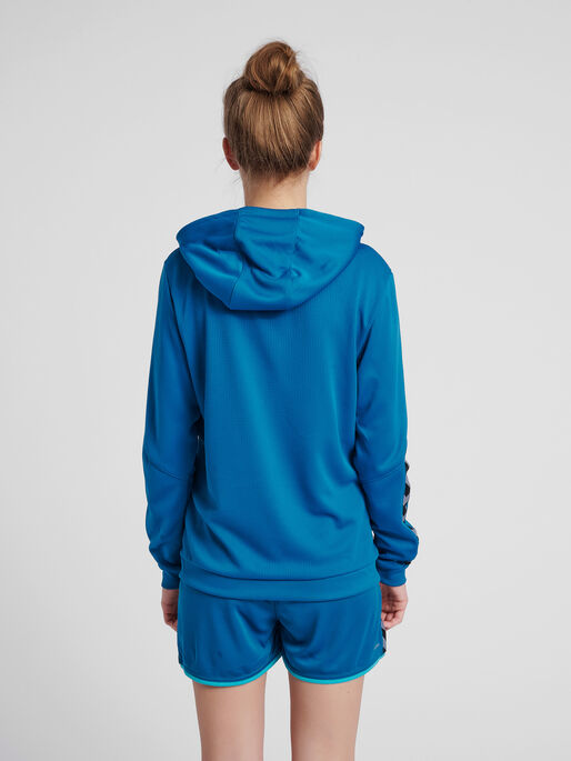 hmlAUTHENTIC POLY HOODIE WOMAN, CELESTIAL, model