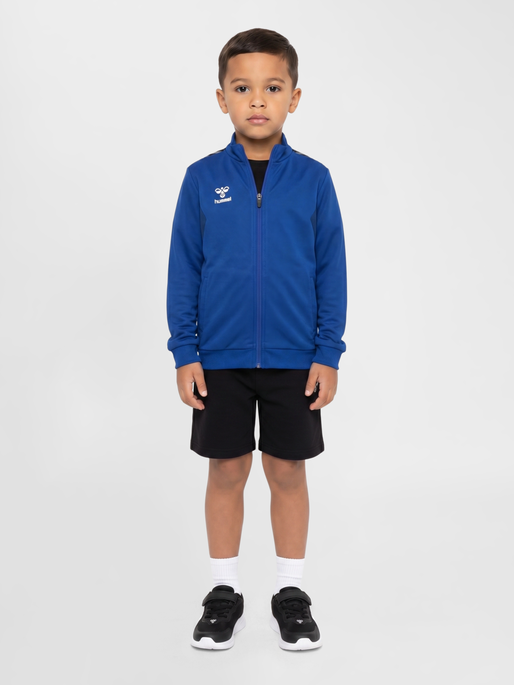 hmlAUTHENTIC PL ZIP JACKET KIDS, TRUE BLUE, model