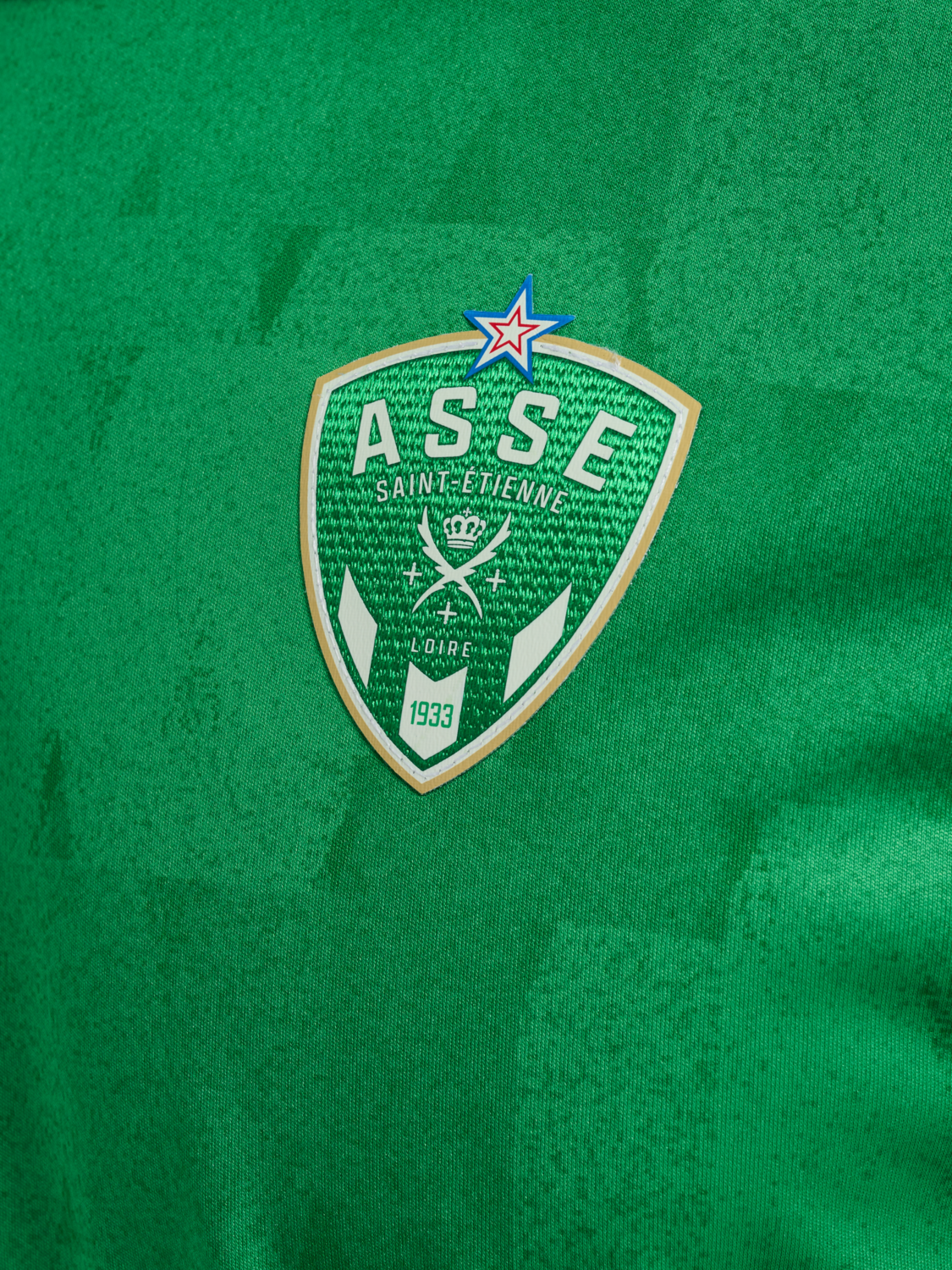 ASSE 23/24 HOME JERSEY S/S, BRIGHT GREEN WO SPONSOR, packshot