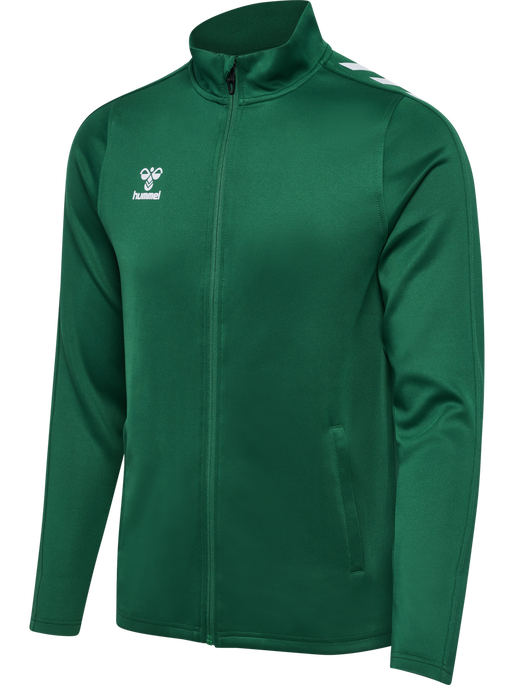hmlCORE XK POLY ZIP SWEAT WOMAN, EVERGREEN, packshot