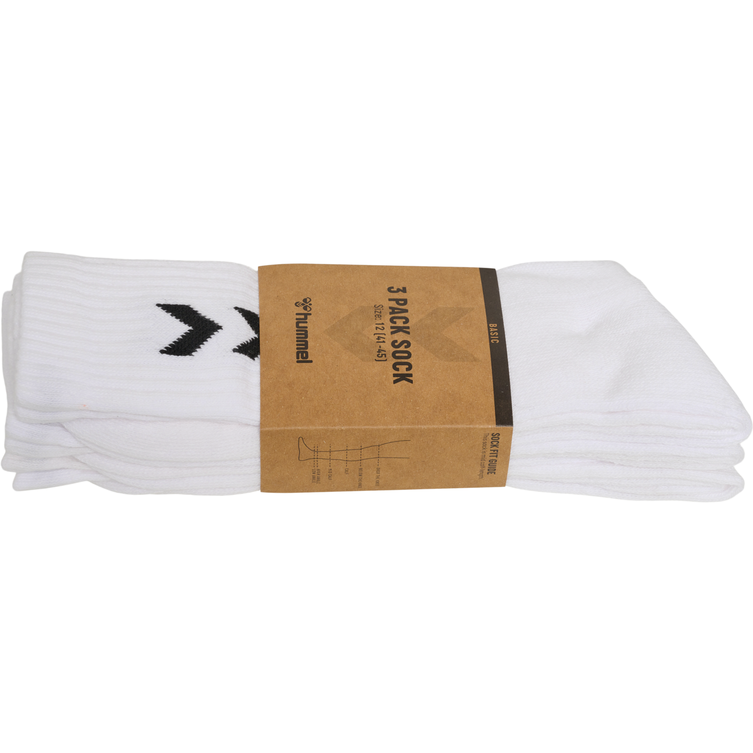 3-Pack Basic Socken, WHITE, packshot