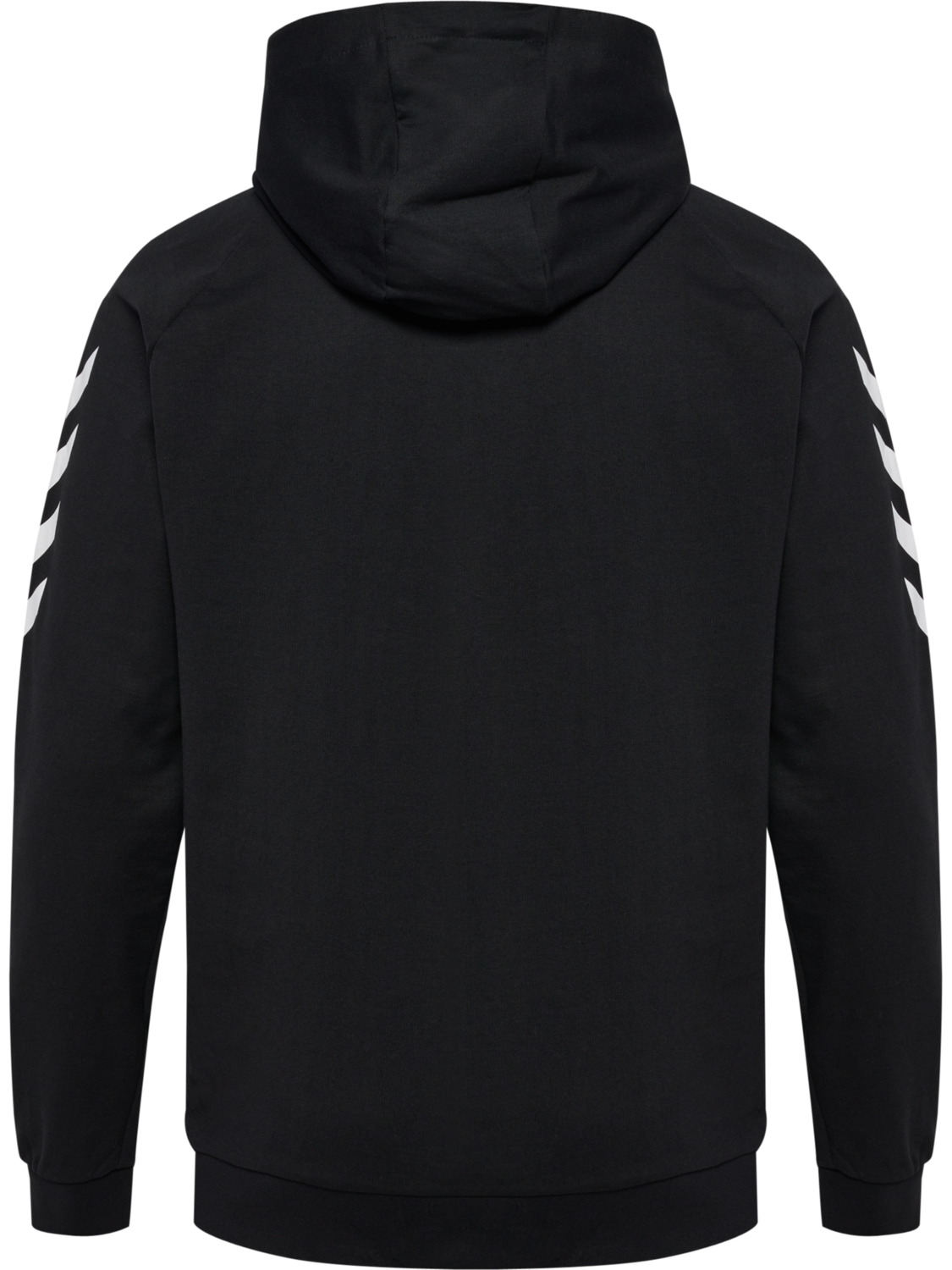 HMLGO COTTON ZIP HOODIE, BLACK, packshot
