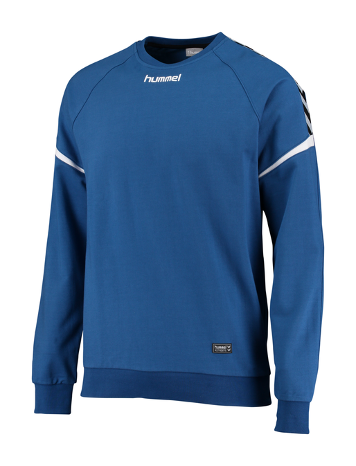 AUTH. CHARGE COTTON SWEATSHIRT, TRUE BLUE, packshot