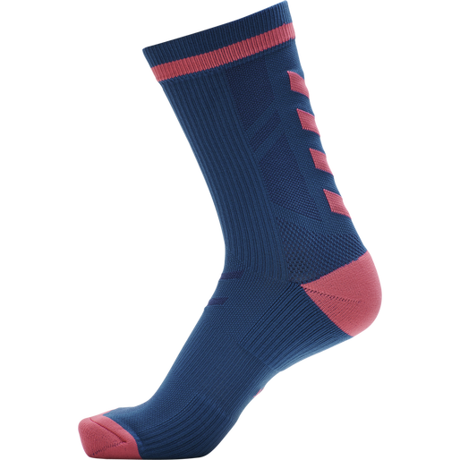 ELITE INDOOR SOCK LOW PA, BLUE CORAL/TEA ROSE, packshot