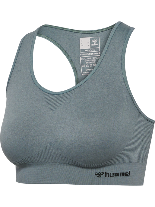 hmlTIF SEAMLESS SPORTS TOP, BALSAM GREEN, packshot