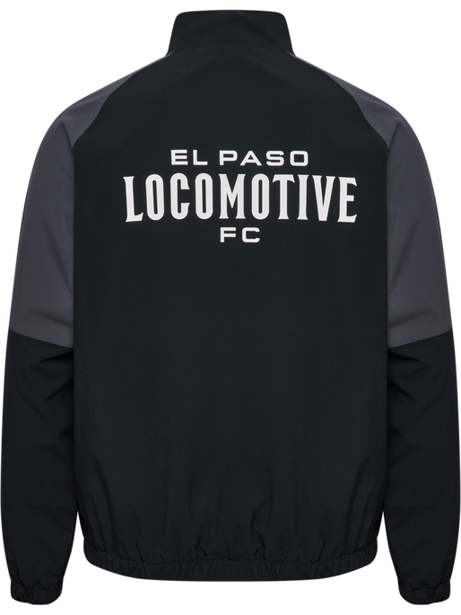 hmlLOOSE TRACK ZIPJACKET SW EL PASO, BLACK hmlLOOSE TRACK ZIPJACKET SW EL PASO, BLACK, packshot