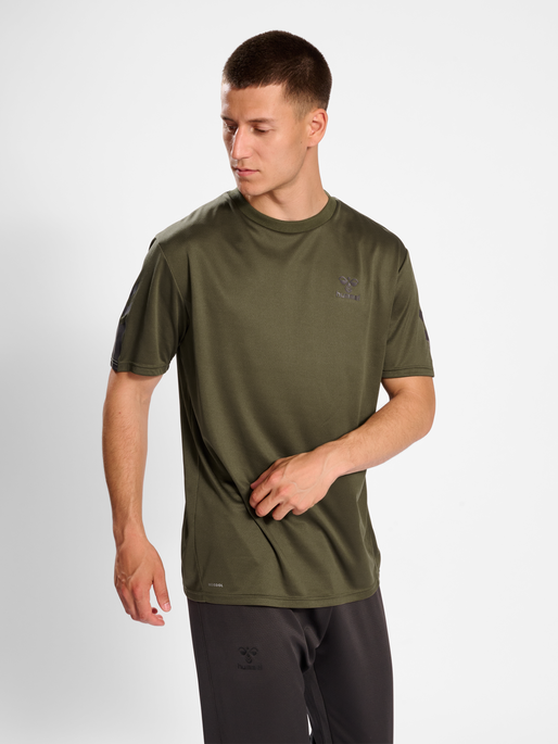 hummel ACTIVE PL JERSEY S/S - OLIVE NIGHT | hummelsport.de 