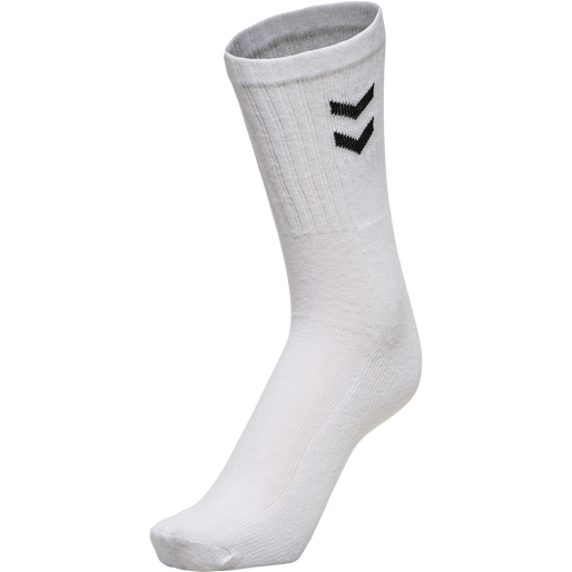 3-Pack Basic Socken, WHITE, packshot