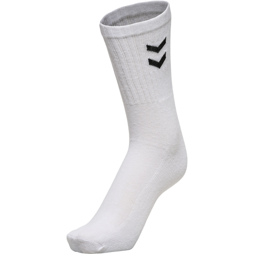 3-Pack Basic Socken, WHITE, packshot