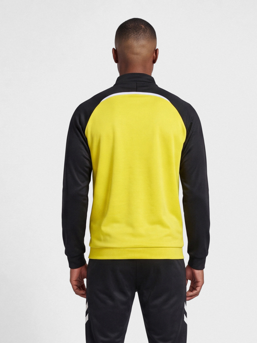 hmlLEAD 2.0 TRACK ZIP JACKET, BLAZING YELLOW/BLACK, model