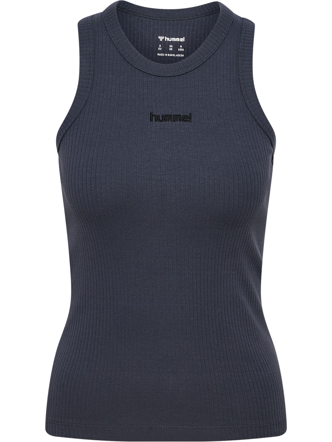 hmlFOUNDATION RIB TANK TOP, EBONY, packshot