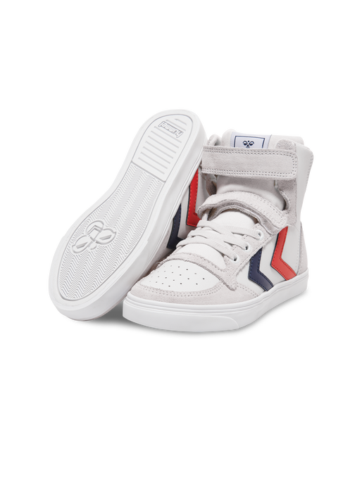 SLIMMER STADIL LEATHER HIGH JR, WHITE, packshot