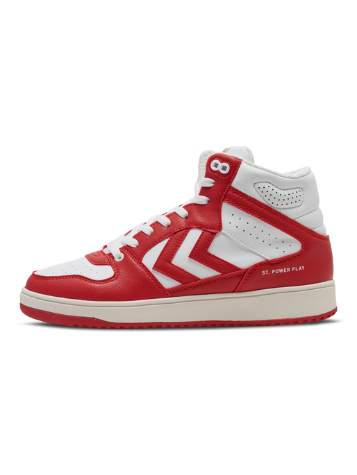 ST. POWER PLAY MID RT, WHITE/RED, packshot