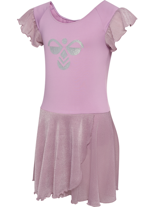 hmlJR MIX GLITTER DRESS, LAVENDER MIST hmlJR MIX GLITTER DRESS, LAVENDER MIST, packshot