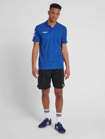 HUMMEL GO COTTON POLO, TRUE BLUE, model