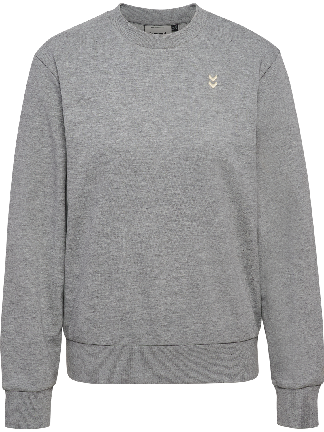 hmlPULSE W SWEAT CREWNECK, GREY MELANGE, packshot
