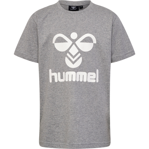 hmlTRES T-SHIRT S/S 2-PK, GREY MELANGE, packshot