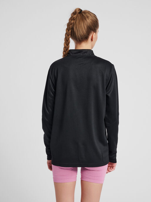 hmlAUTHENTIC WOMEN POLY ZIP JACKET, BLACK, model