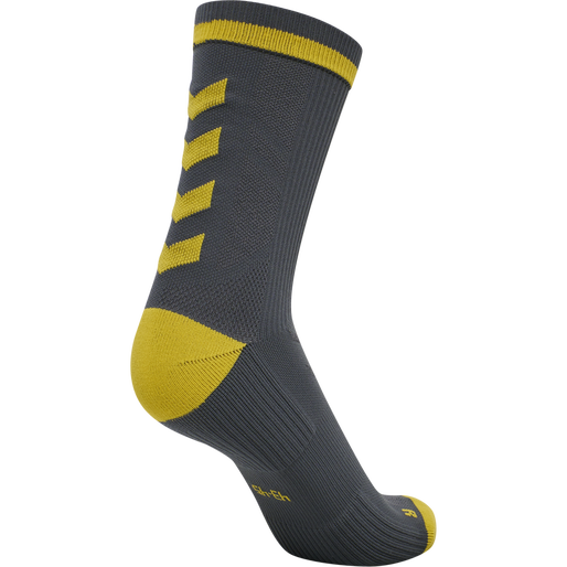 ELITE INDOOR SOCK LOW PA, EBONY/TAWNY OLIVE, packshot