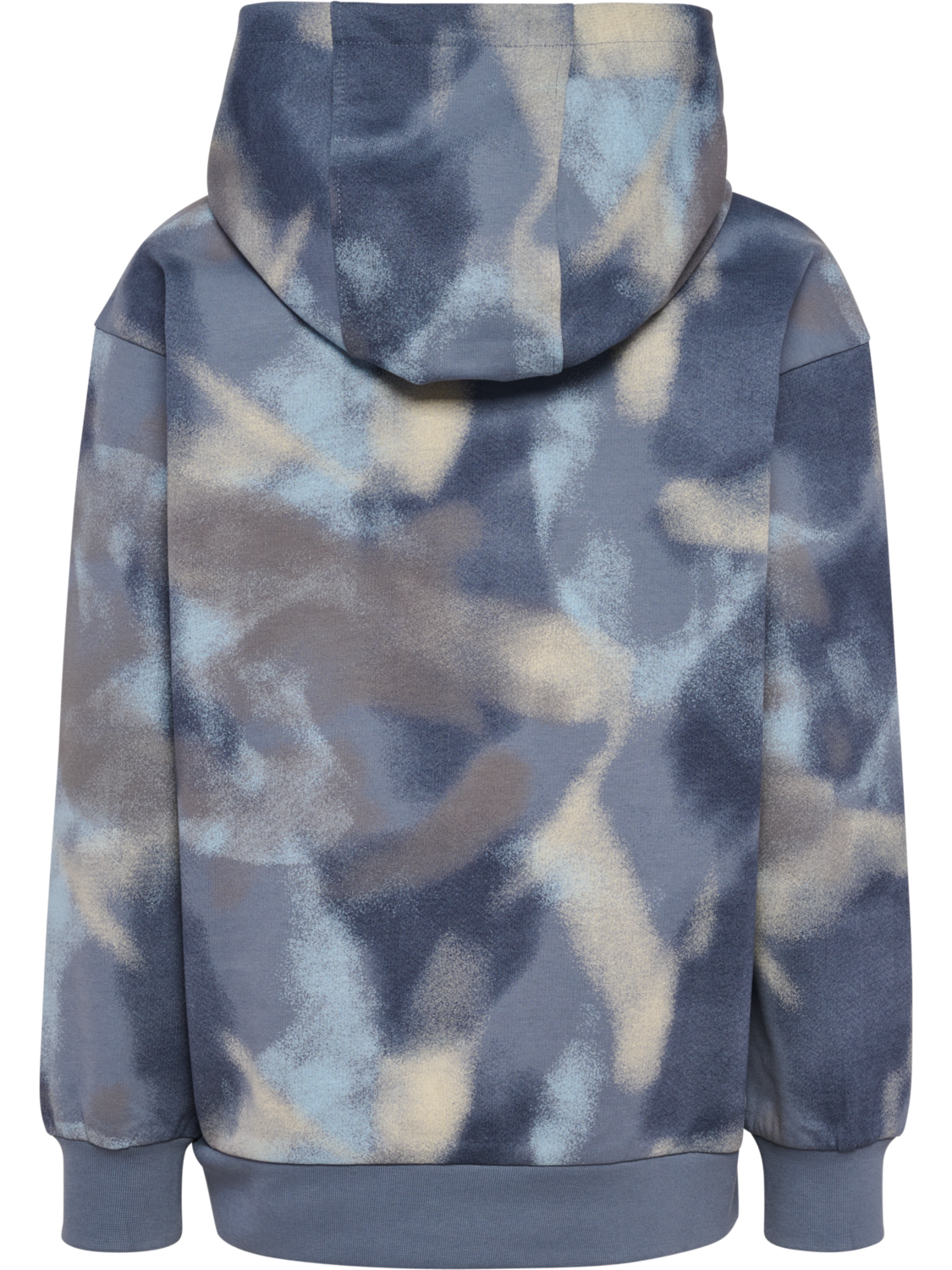 hmlJR LOOSE AOP HOODIE BEE, FLINT STONE, packshot