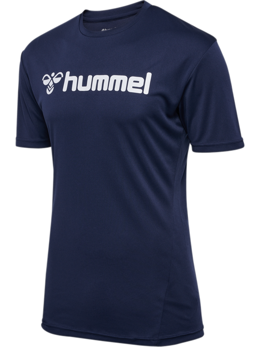 hmlLOGO JERSEY S/S, MARINE, packshot