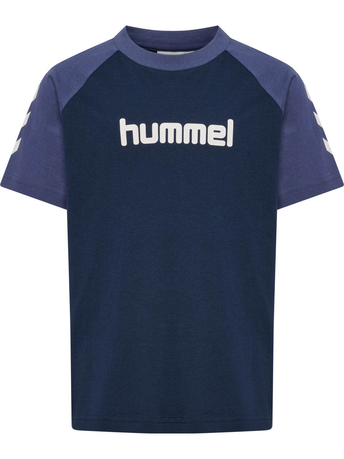 hmlJR LOGO T-SHIRT S/S, DRESS BLUES/BLUE INDIGO, packshot