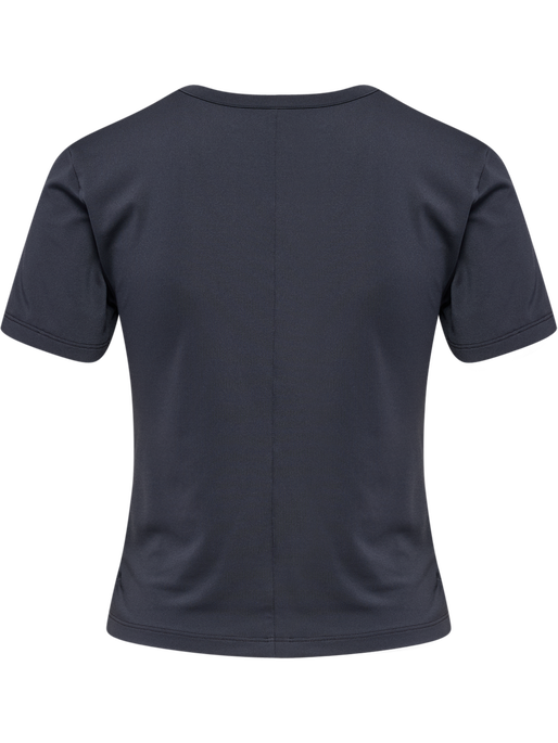 hmlYOGA WRAP W T-SHIRT S/S, EBONY hmlYOGA WRAP W T-SHIRT S/S, EBONY, packshot