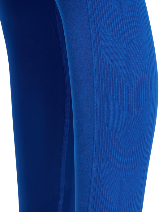 hmlTIF SEAMLESS HIGH WAIST TIGHTS, OLYMPIAN BLUE, packshot