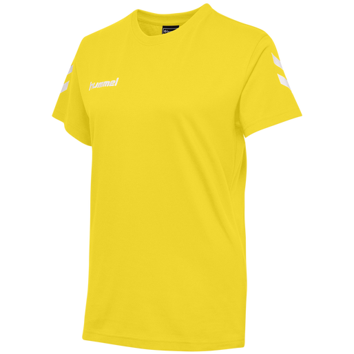HMLGO COTTON T-SHIRT WOMAN S/S, SPORTS YELLOW, packshot