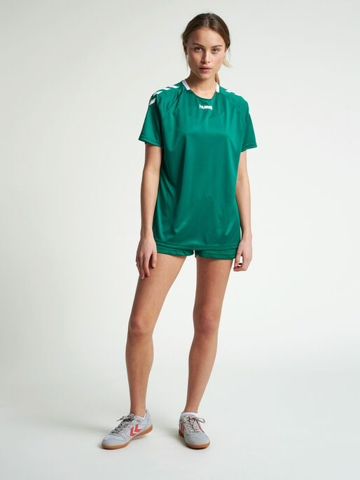 CORE TEAM JERSEY WOMAN S/S, EVERGREEN, model