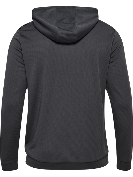 hmlAUTHENTIC PL ZIP HOODIE, ASPHALT, packshot