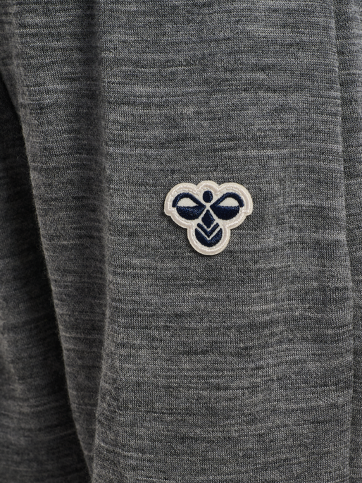 hmlMINI WOOL PANTS BEE, DARK GREY MELANGE hmlMINI WOOL PANTS BEE, DARK GREY MELANGE, packshot