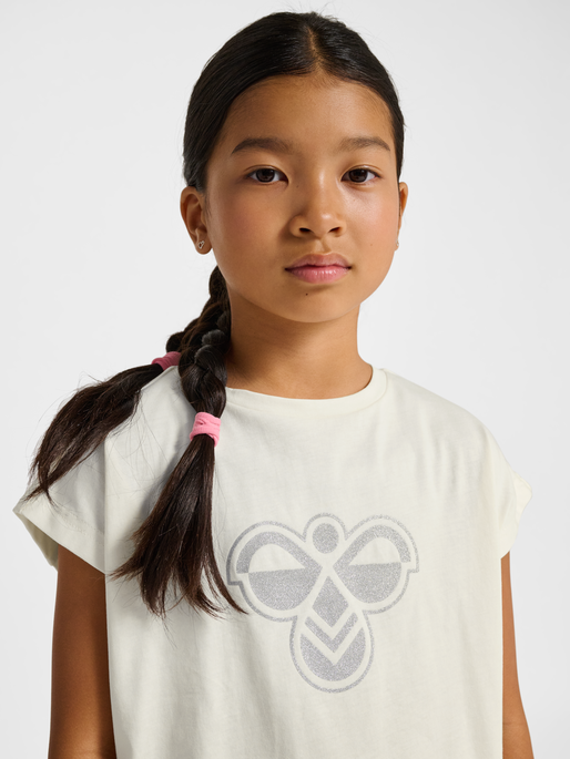 hmlJR REG T-SHIRT S/L BIG BEE, BLANC DE BLANC, model