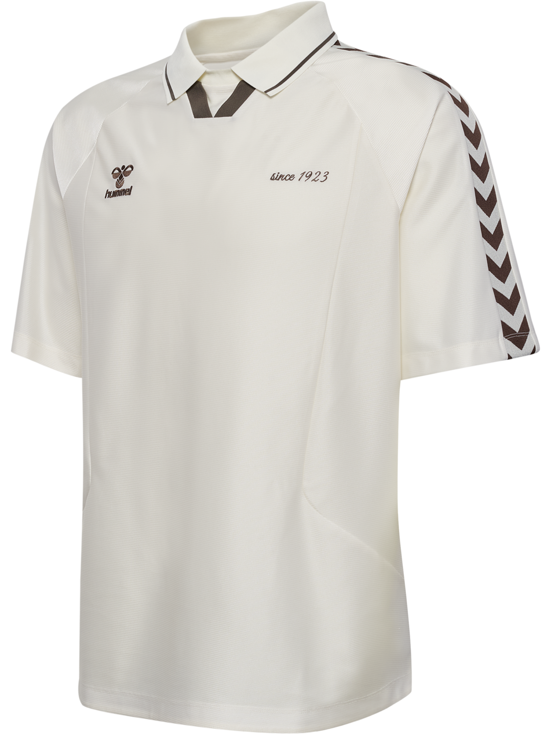 hmlROOT SOCCER JERSEY S/S, CANNOLI CREAM, packshot