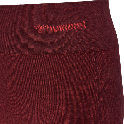 hmlMT FADE SEAMLESS MW TIGHTS, BITTER CHOCOLATE/MINERAL RED, packshot