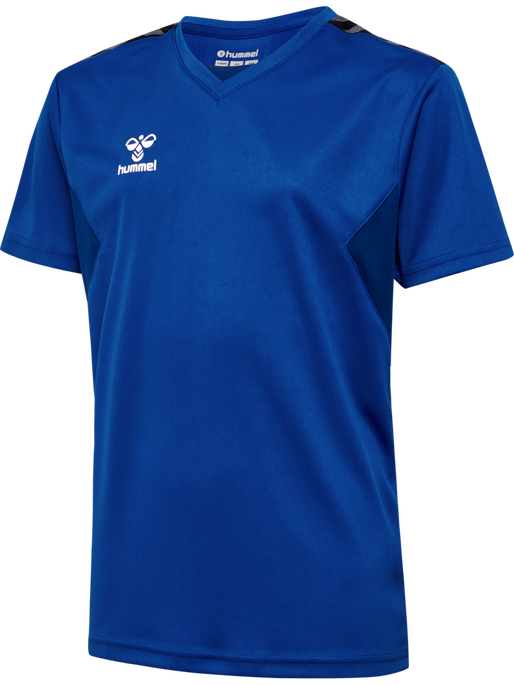 hmlAUTHENTIC PL JERSEY S/S KIDS, TRUE BLUE, packshot