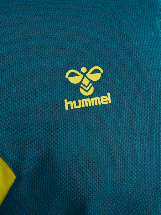 hmlAUTHENTIC HALF ZIP SWEAT, BLUE CORAL/SULPHUR SPRING, packshot