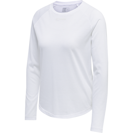 hmlMT VANJA T-SHIRT L/S, WHITE, packshot