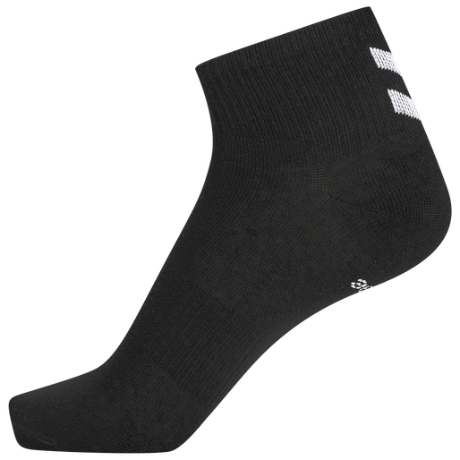 hmlCHEVRON 6-PACK  MID CUT SOCKS, BLACK/BLACK hmlCHEVRON 6-PACK  MID CUT SOCKS, BLACK/BLACK, packshot