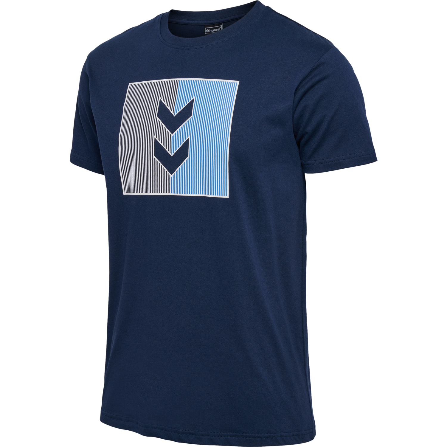 hummel ACTIVE STRIPE CO TEE S/S - DRESS BLUES | hummelsport.de 