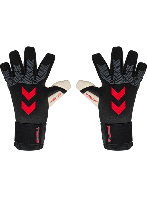 hmlGK GLOVES HYPER GRIP, BLACK/WHITE/RED, packshot