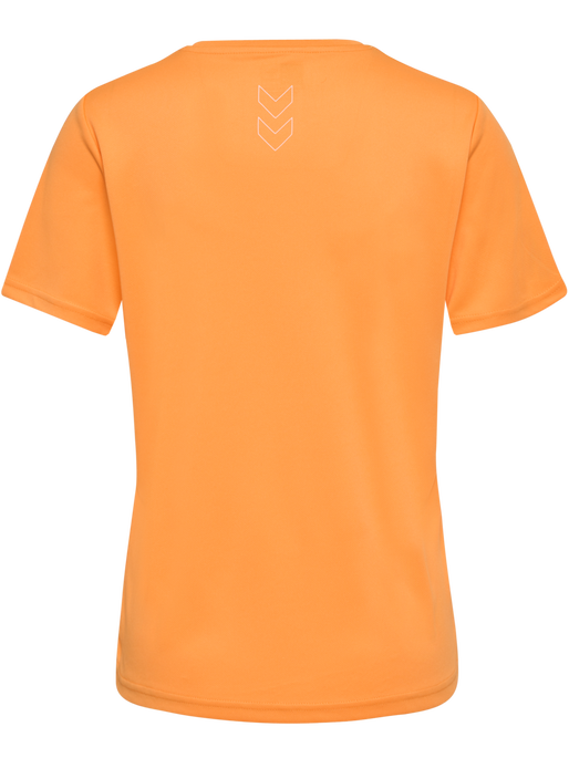 hmlTE TOLA T-SHIRT, BLAZING ORANGE, packshot
