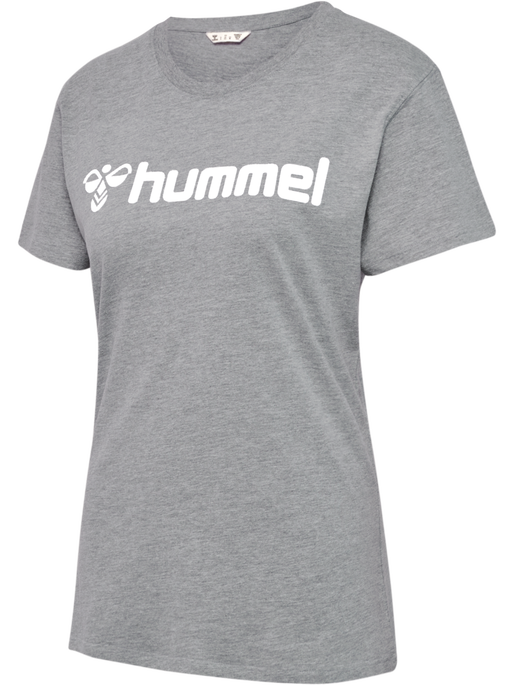 hmlGO 2.0 LOGO T-SHIRT S/S WOMAN, GREY MELANGE, packshot